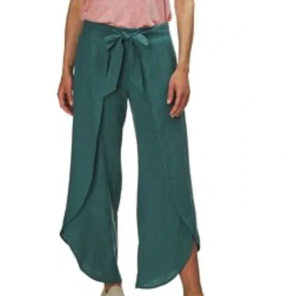 Patagonia Garden Island Pants Women's Deep Teal Wide-Leg - Picture 1 of 4